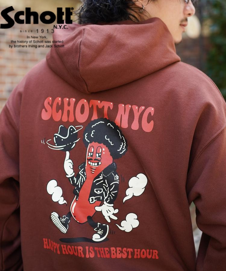 ★SALE|Schott/打つこと 堅苦しさ通信販売 | HOODED SWEAT AMERICAN BOYアメリカン男の子 /パーカー※大売り出し品につき取り替えっこ返品不可