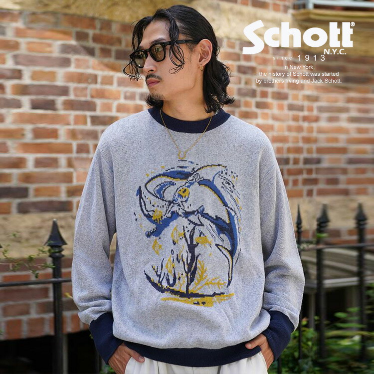 Schott B.S S/S SKIPPER KNIT/スキッパーニット Schott｜B.S S/S SKIPPER KNIT/スキッパーニット | Rakuten