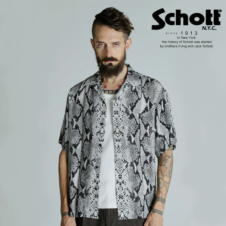 schott レーヨンシャツ　アロハシャツ Schott N.Y.C ショット パイナップルジュース レーヨンシャツ