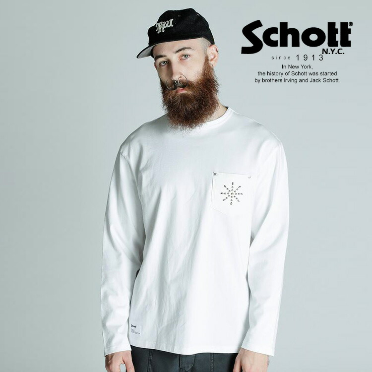 ★SALE|Schott/ショット 公式通販 |DEER STUDS LS T-SHIRT BURST/ディア スタッズ　LS Tシャツ ブレスト ※セール品につき交換返品不可