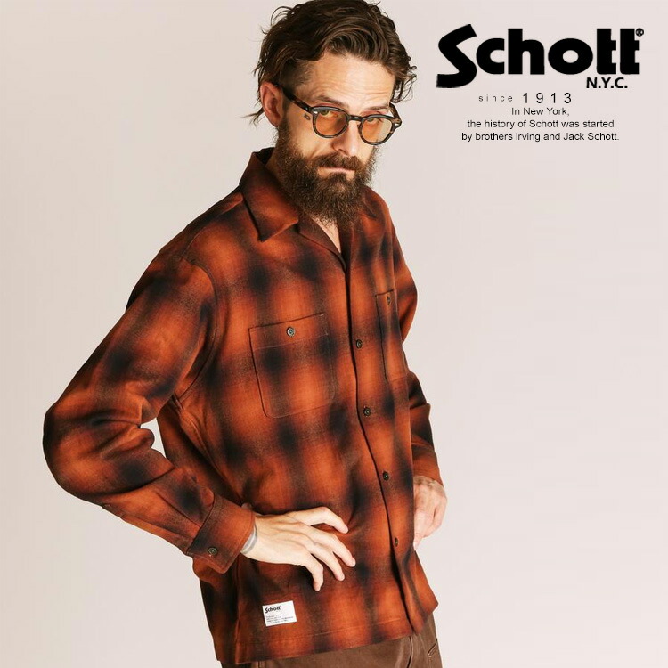 schott ショット チェックシャツ ネルシャツ Sサイズ タグ付き [新品] 楽天市場】Schott NYC ショット FLANNEL SHIRTオンブレチェック