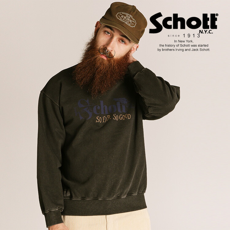★SALE|Schott/打つこと 堅苦しさ通信販売 |PIGMENT SO FAR SO GOOD CREW SWEAT/汗水 ※大売り出し品につき取り替えっこ返品不可