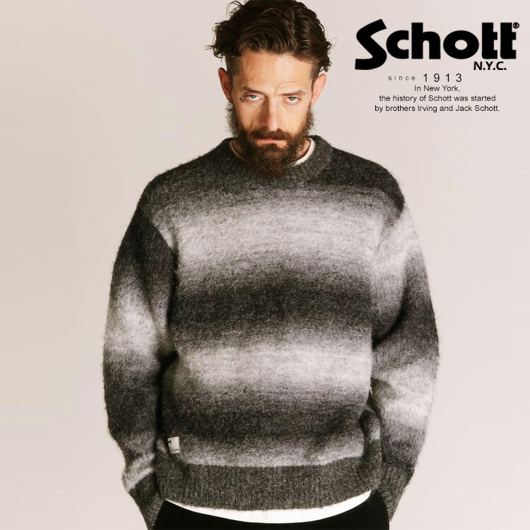 楽天市場】☆SALE|Schott/ショット 公式通販 |GIRAFFE CREW KNIT