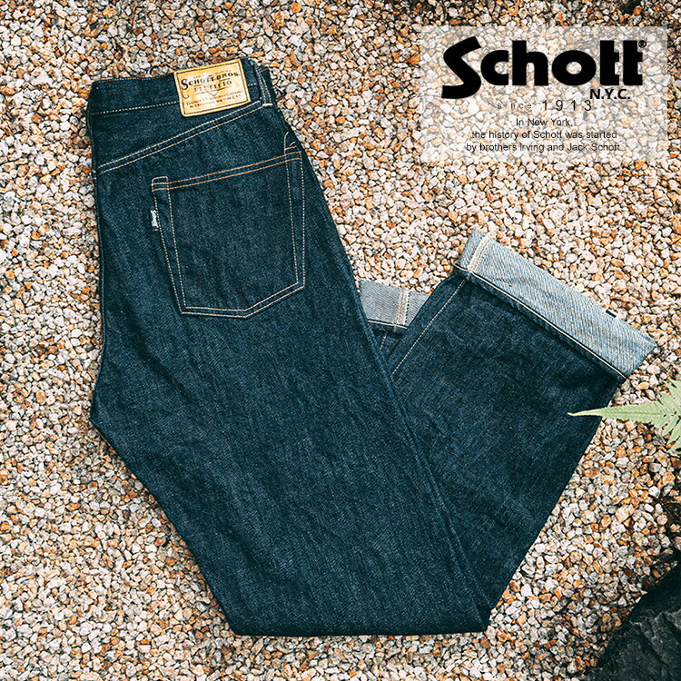 値下げ！SCHOTT 13oz JEANS WIDEGLIDE Schott N.Y.C ショット ワイドデニムパンツ 13oz JEANS WIDE