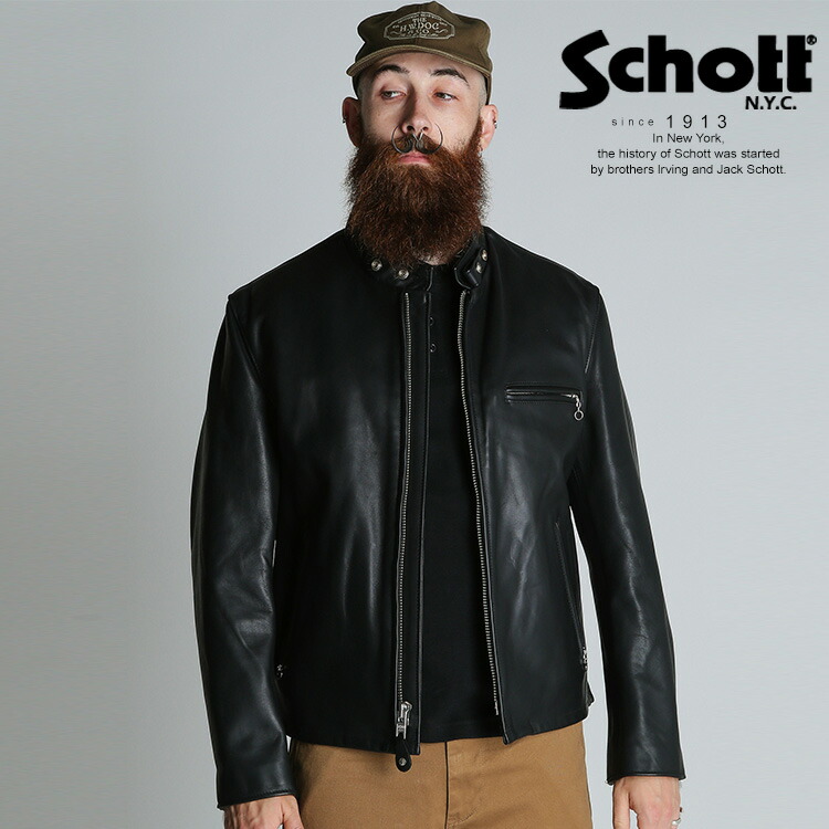 超美品‼️最新型schott641 38インチ　ライダースインナーボア付 新型schott641 サイズ38 ライダースジャケット インナー付き