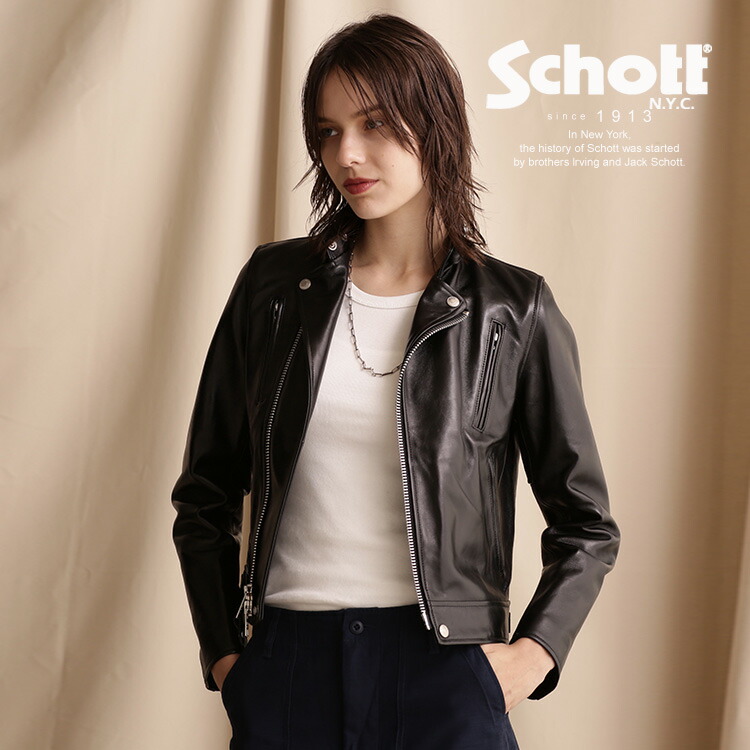 【希少✨️】Schott 美品 柔らかい極上シープスキン ライントラックジャケット Schott × NEEDLES コラボアイテム発売！｜Schott（ショット）