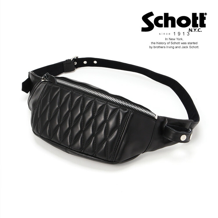 楽天市場】Schott 2025パデッドレザーボディバッグ PADDED BODY BAG