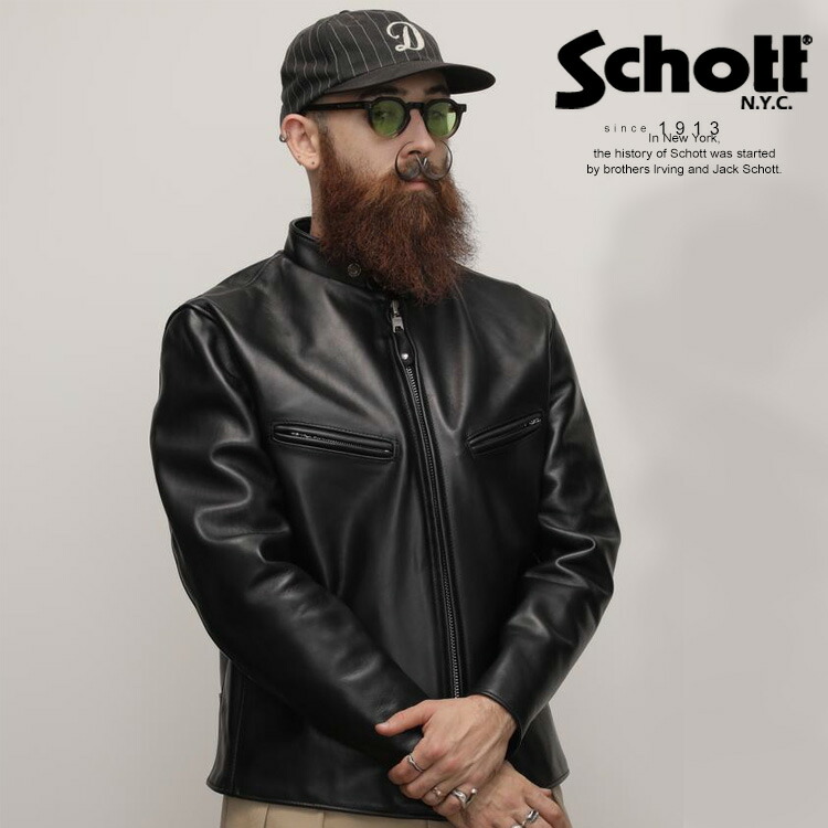 ショット SCHOTT 141 シングルライダース ブラック 楽天市場】ショット SCHOTT 141 シングルライダース ブラック