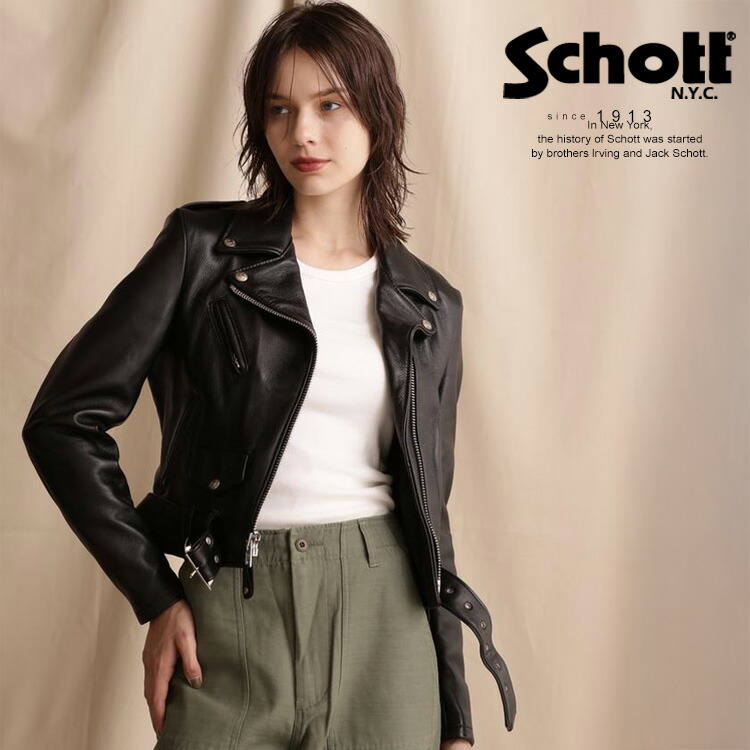 楽天市場】ショット SCHOTT 536W カウハイド レディース ダブル