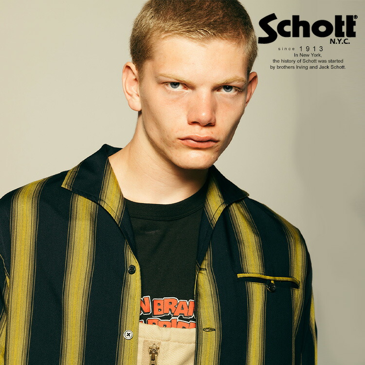 Schott/打つこと 堅苦しさ通信販売 |STRIPE SS SHIRT/縞模様 SSプルオーバー