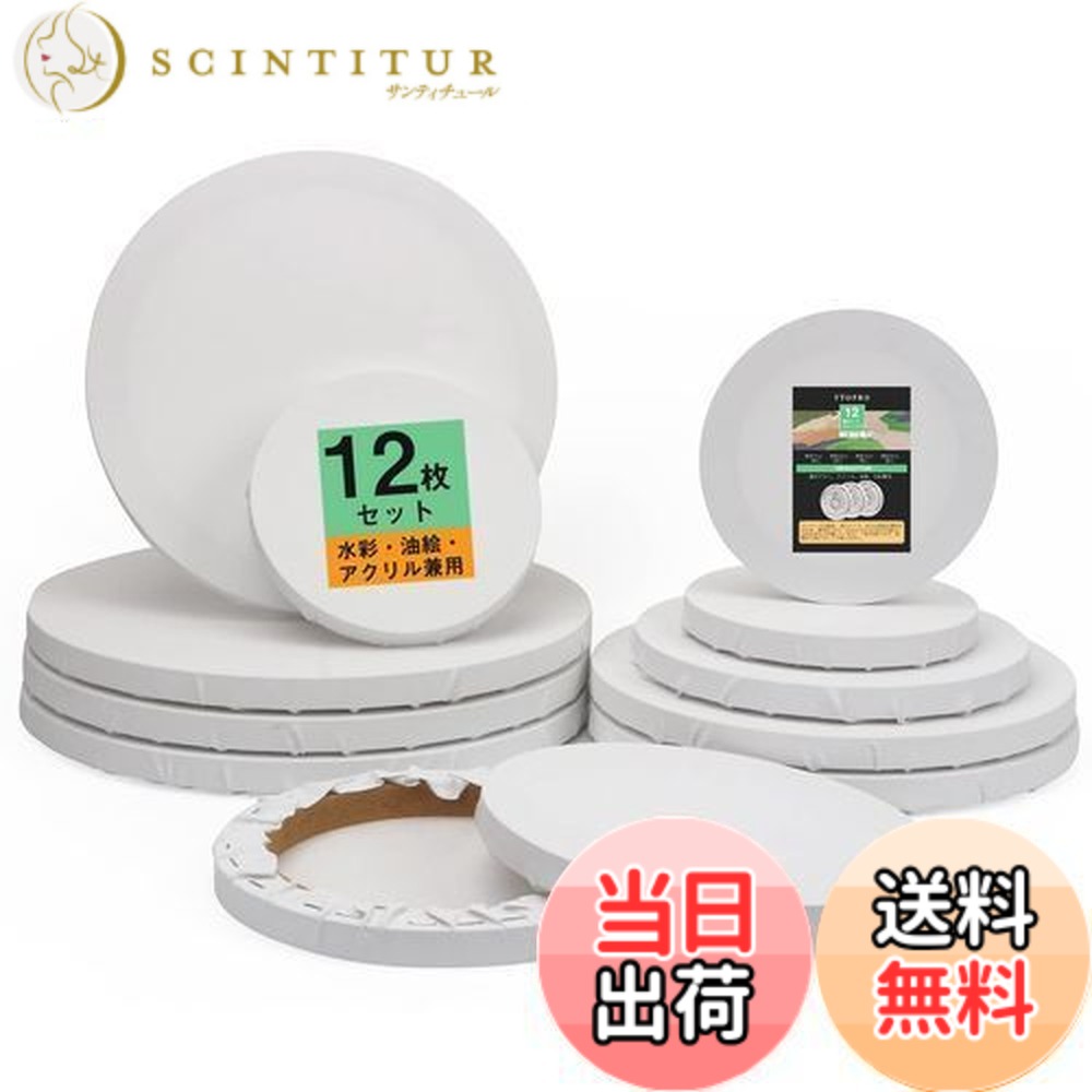 楽天市場】【送料無料】YTOPRO 丸 キャンバス 油絵 12枚セット