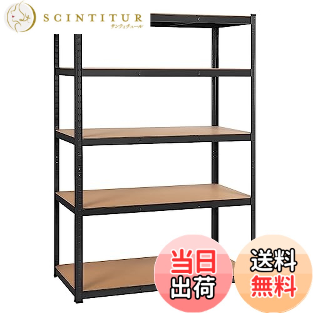 【貨物輸送無料】Yaheetech スチール写真仕合わせ 金属元素仕合わせ 5段 耐荷重875kg 幅120x奥ふかさ60x高さ180珊 高さ合わせる可 防サビ工業 精神的な統合飾り気の無い グローブ付き添い人 大静電容量 黒