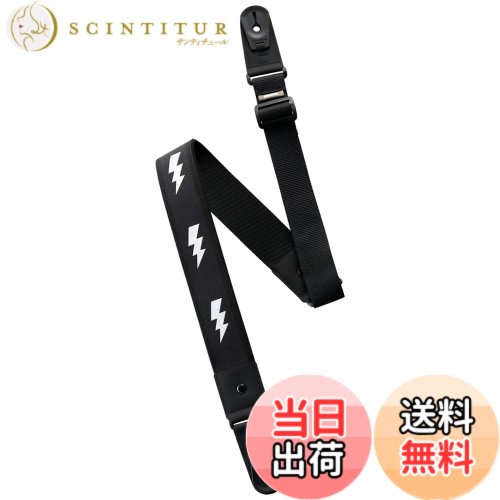 【送料無料】basiner ベイシナー ギターストラップ DURA STRAP VITALGRIP 色：White Flash