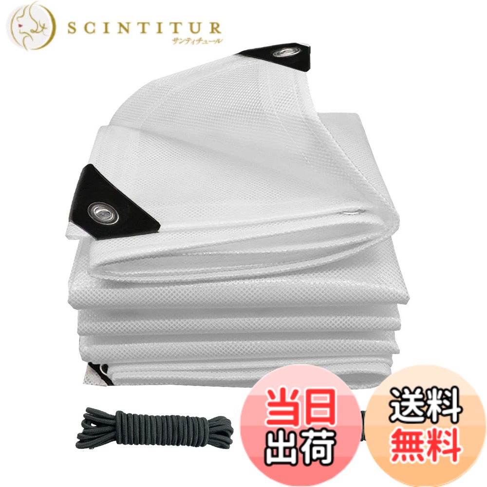【貨物輸送無料】JIANLEI 透湿雨合羽居敷き 澄み切った 白 戸外 大屋根 内蔵メッシュ衣料繊維強化因子縄索たPVC両面雨合羽 厚さ0.5粍、250g/m2 雨合羽 防雨 防風 多肉 草木 猫犬愛玩動物を守ります 色：4.3M*4.5M、大いさ：4.3M*4.5M 日用品雑貨・文房具・手芸-その他