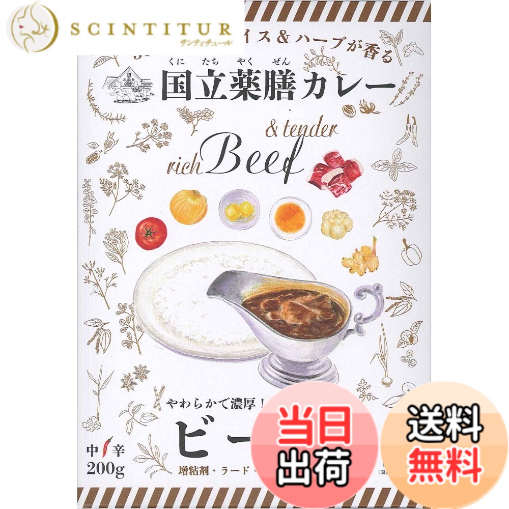 【送料無料】国立薬膳カレー ビーフ200ｇ x5個 4,346円