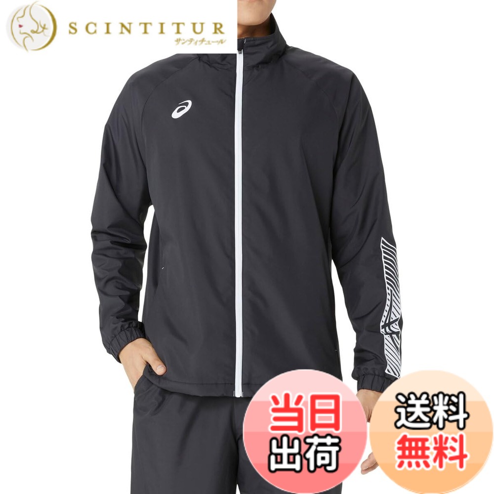 【送料無料】asics(アシックス) トレ－ニングウェア裏トリコットブレーカージャケット 2031E745メンズ 色：002(パフォーマンスブラックxブリリアントホワイト)、サイズ：2XL