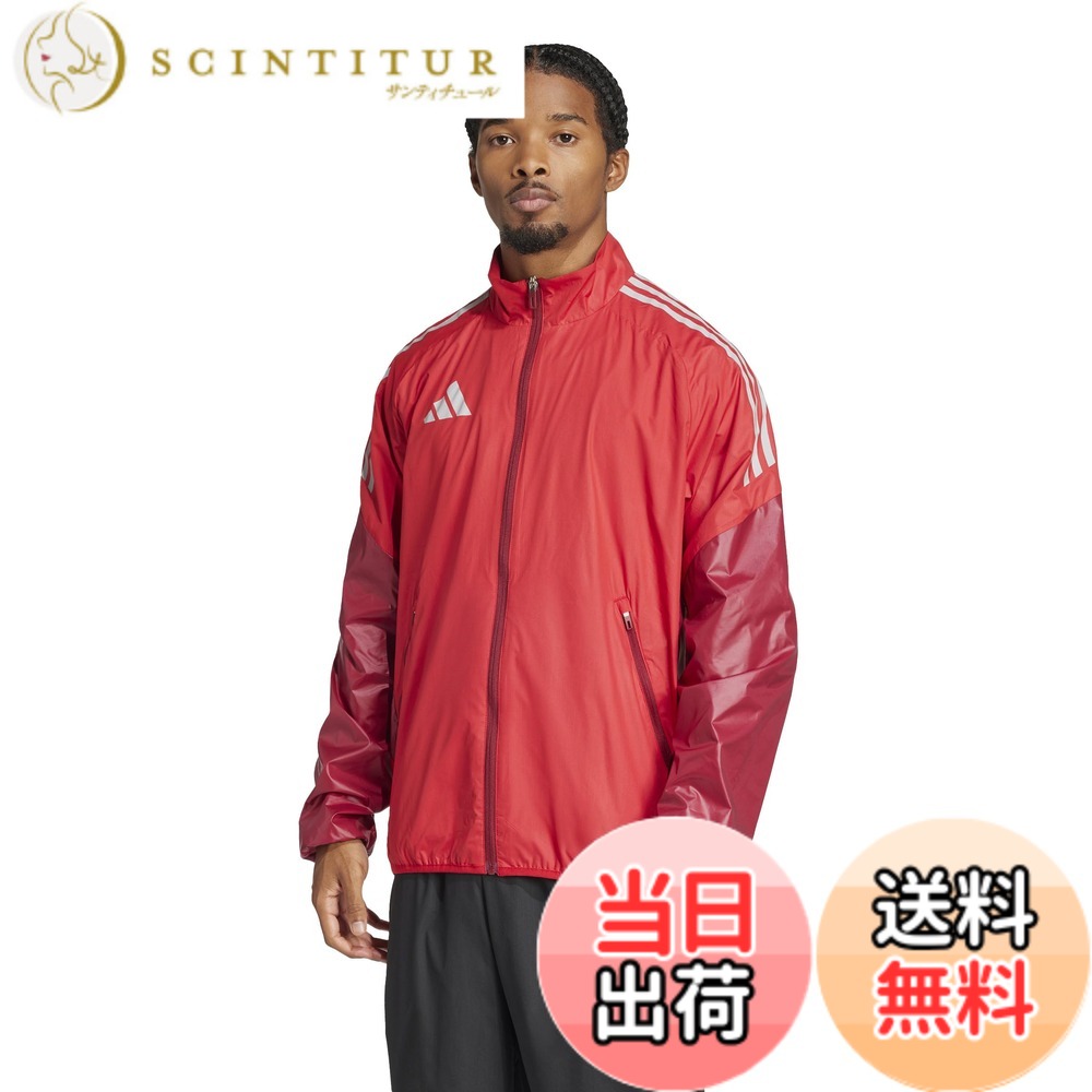 【貨物輸送無料】adidas(アディダス) 蹴球 ジャケットウインドジャケット KSB76メンズ 色：野球クラブ力強さ赤いこと/チームカレッジバーガンディ (JP2753)、大きさ：XS