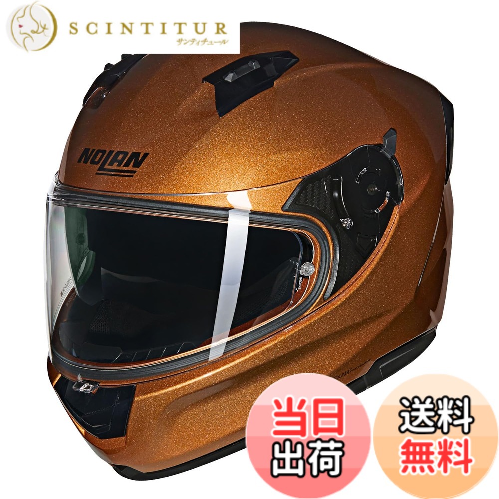 【貨物輸送無料】【国内置き目品】 NOLAN (ノーラン) 自動二輪車用 安全帽 盛りだくさん人間の顔 N60-6 色：OCHER/318、大きさ：L