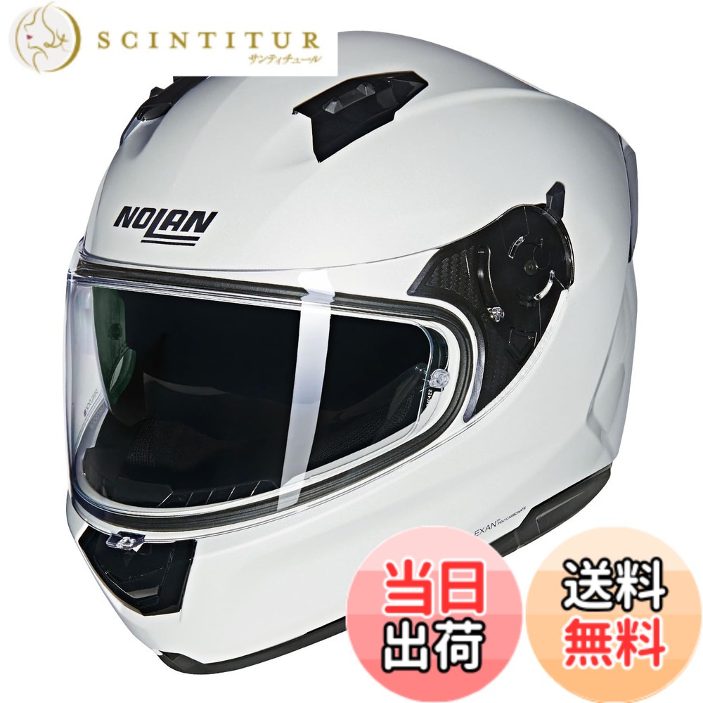 【貨物輸送無料】【国内置き目品】 NOLAN (ノーラン) 自動二輪車用 安全帽 盛りだくさん人間の顔 N60-6 色：PEARLWHITE/320、大きさ：M