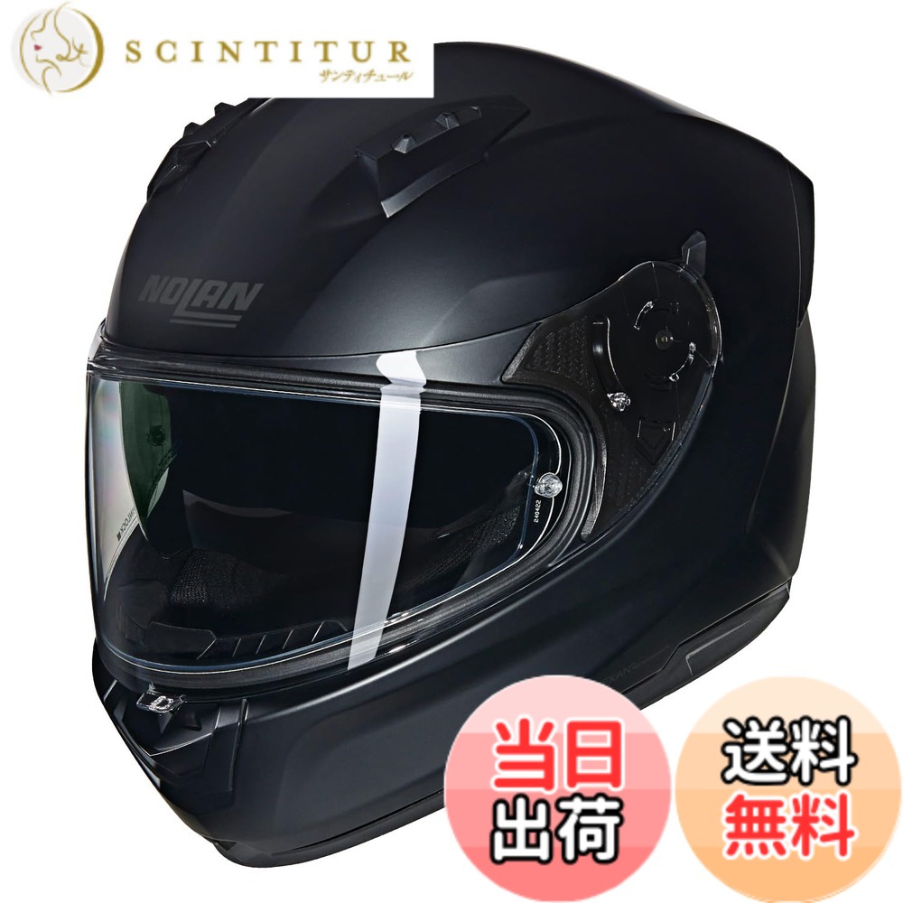 【貨物輸送無料】【国内置き目品】 NOLAN (ノーラン) 自動二輪車用 安全帽 盛りだくさん人間の顔 N60-6 色：FLATBLACK/302、大きさ：XL