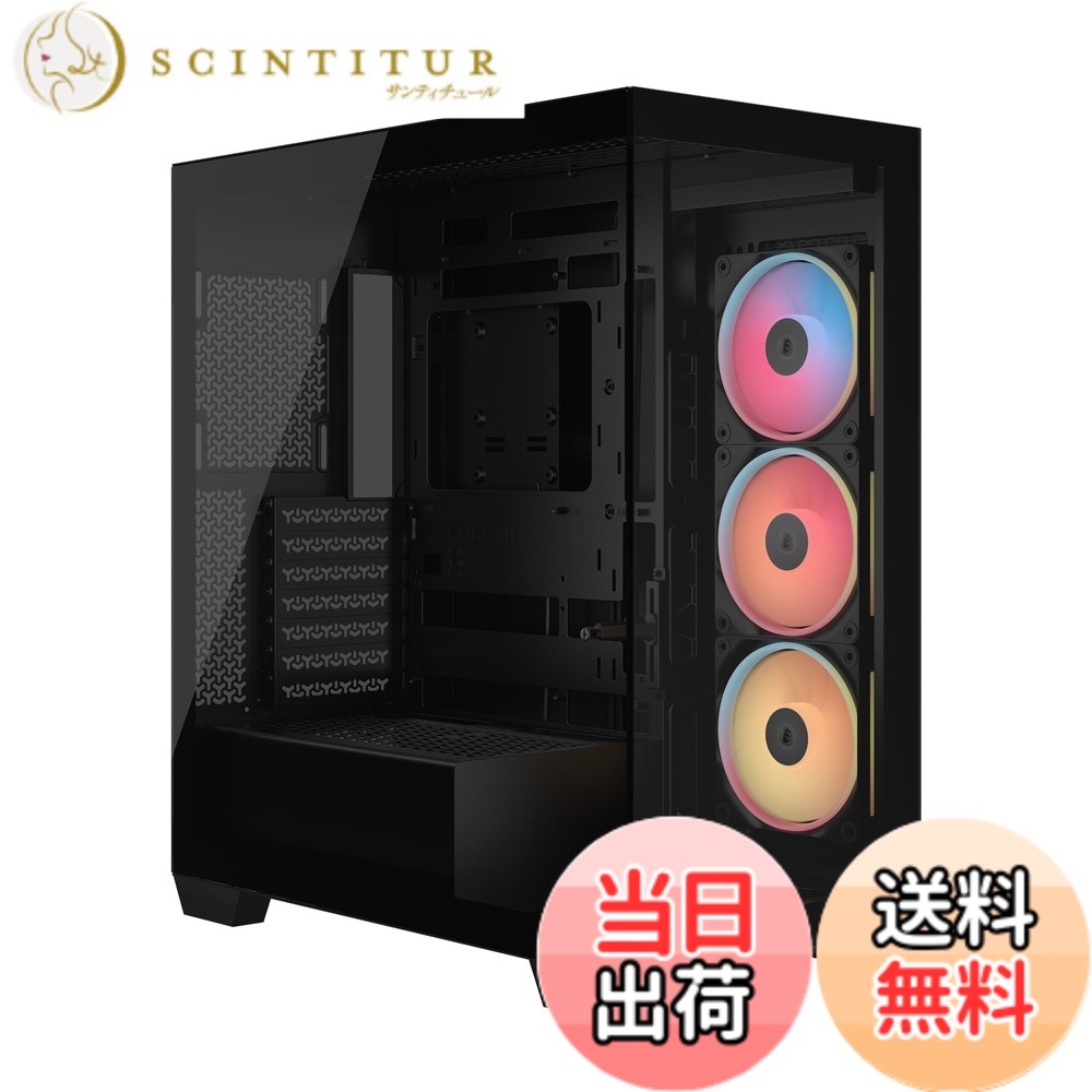 【貨物輸送無料】CORSAIR 3500X Cases 色：黒いこと