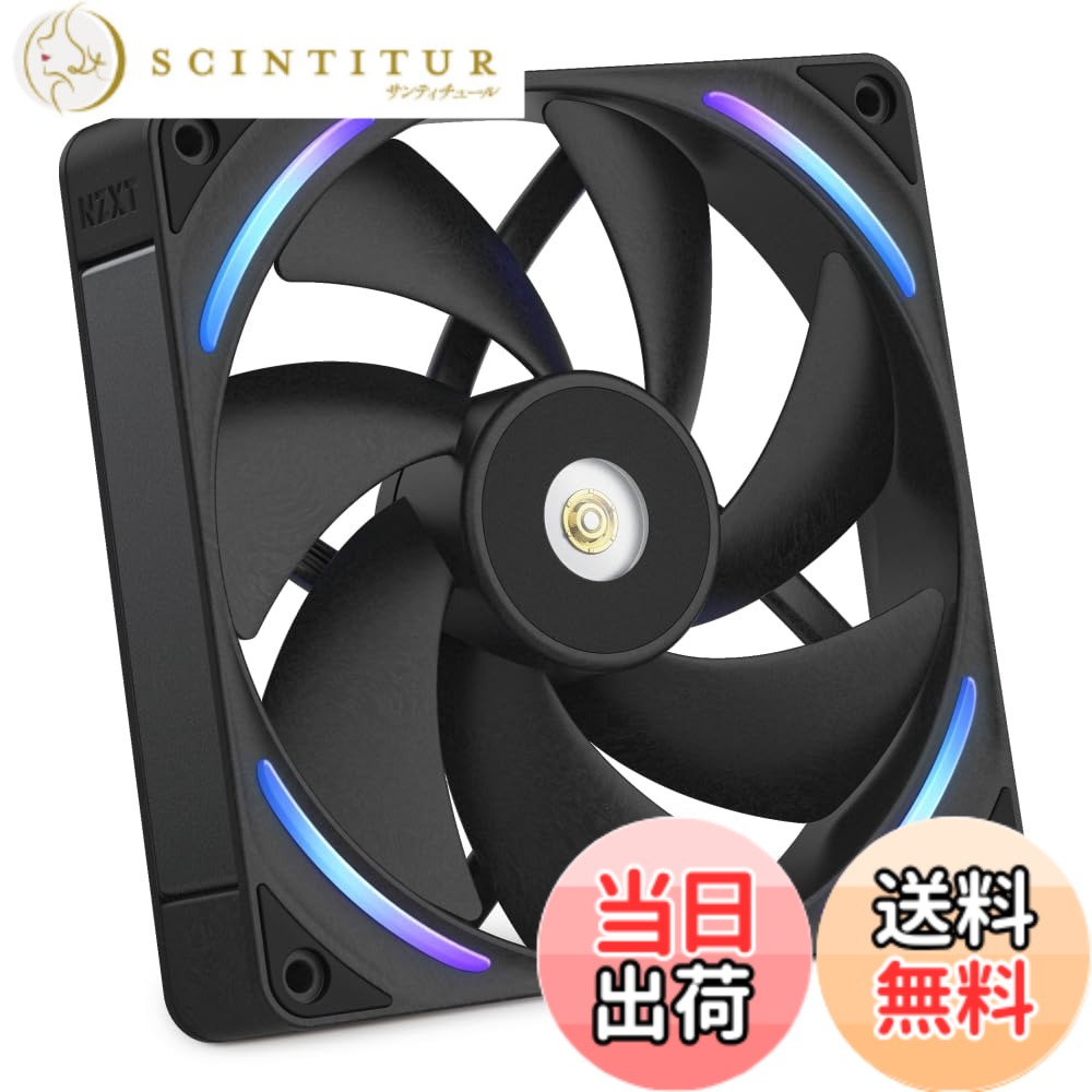【貨物輸送無料】NZXT F RGB Core White 2気違い積み上げる RGB気違い マイコン入れもの気違い 色：黒いこと、大きさ：140粍