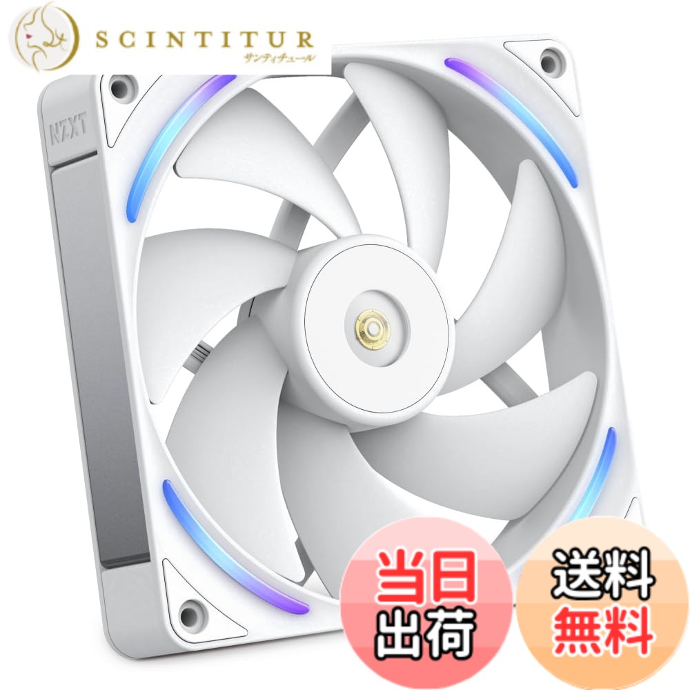【貨物輸送無料】NZXT F RGB Core White 2気違い積み上げる RGB気違い マイコン入れもの気違い 色：白いこと、大きさ：140粍