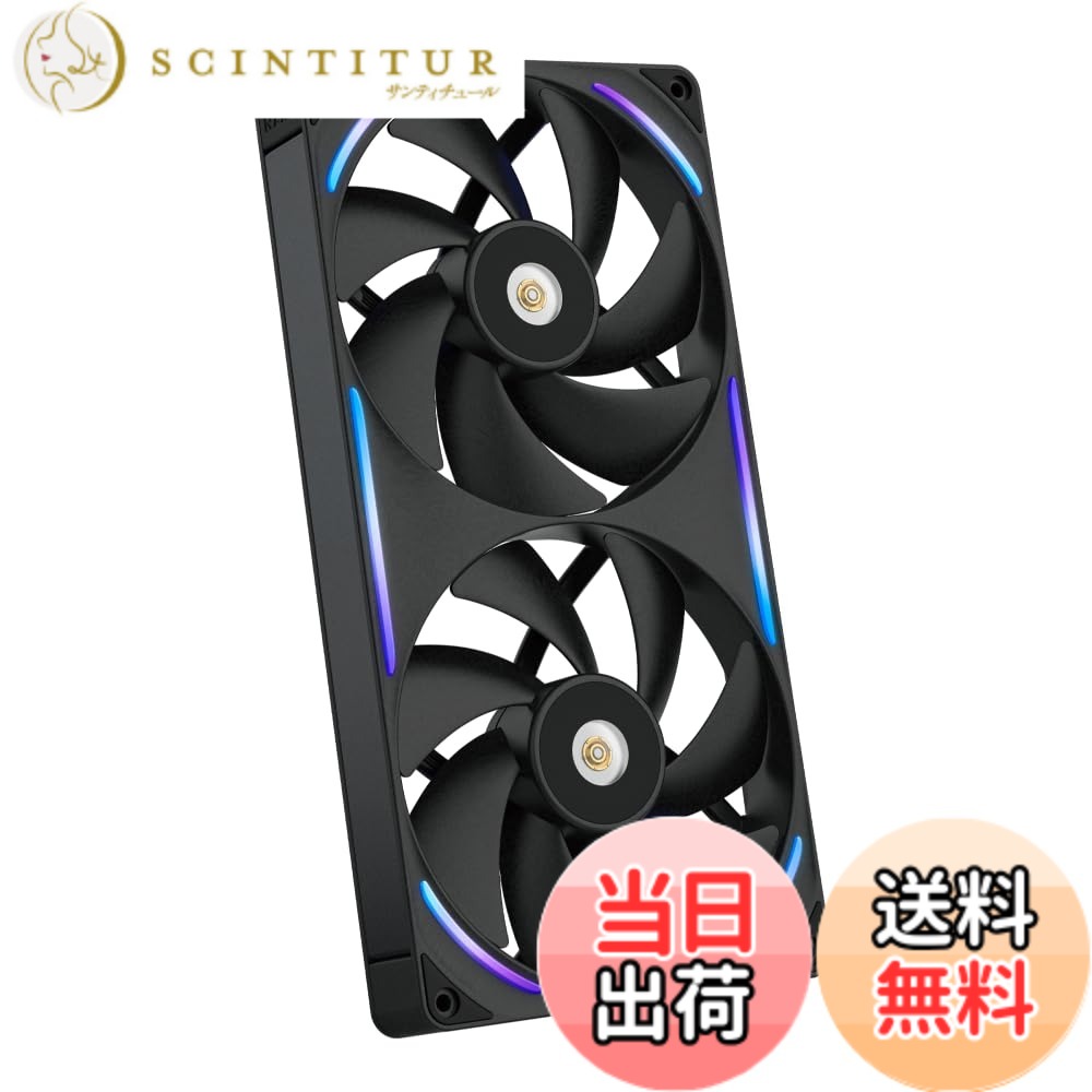 【貨物輸送無料】NZXT F RGB Core White 2気違い積み上げる RGB気違い マイコン入れもの気違い 色：黒いこと、大きさ：280粍