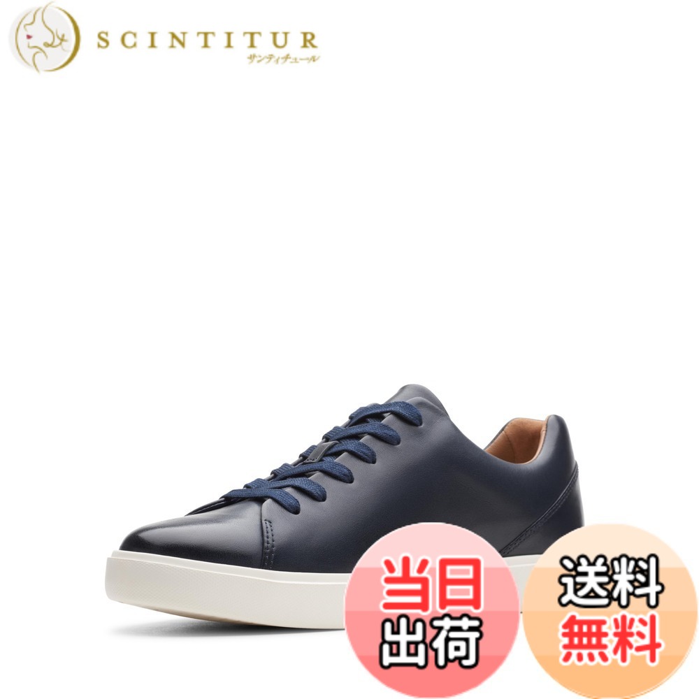 【送料無料】Clarks スニーカー 本革 アンコスタレース メンズ 色：ネイビーレザー、サイズ：25.0 cm｜サンティチュール 21,810円