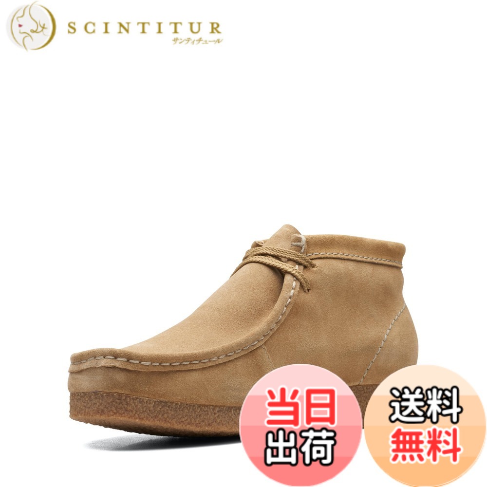 【貨物輸送無料】Clarks(クラークス) メンズ シェイカーブーツワラビーブーツ 色：ダークサンドスエード、大いさ：26.5 珊 バッグ・ケース-ブーツバッグ