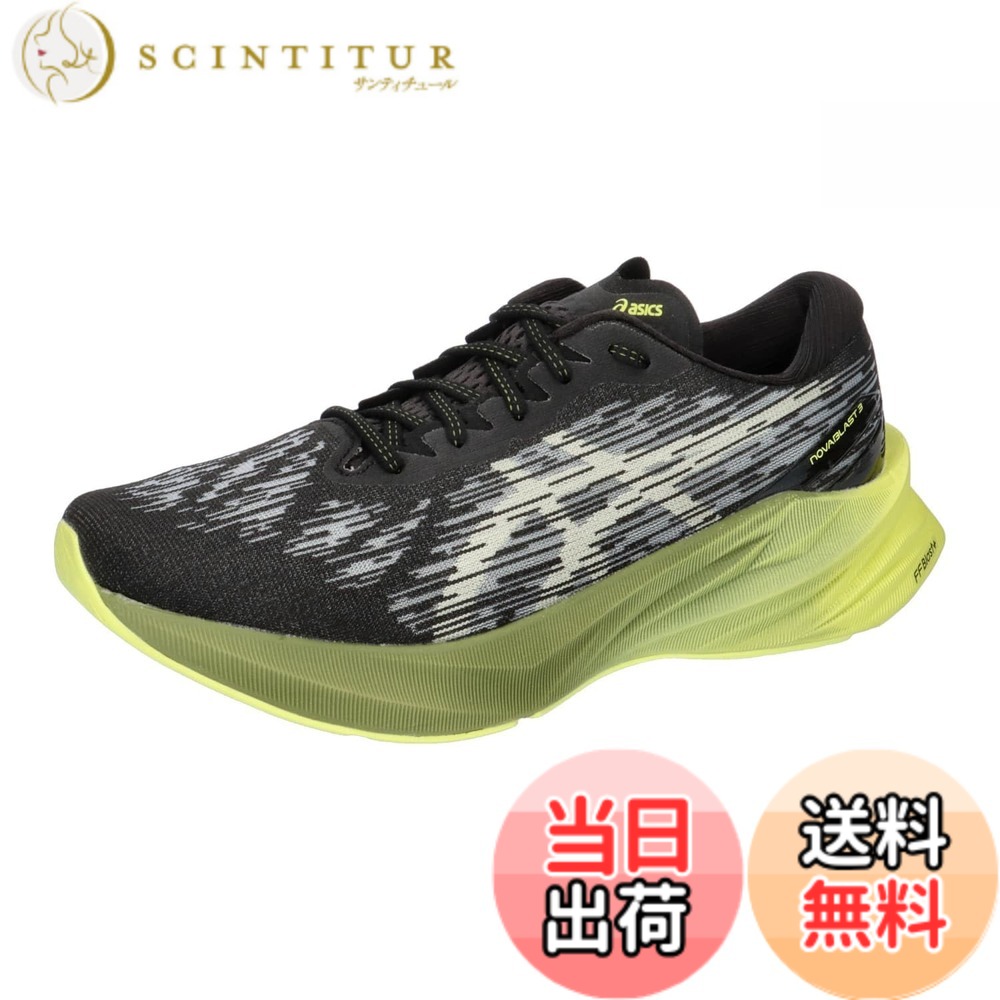 【送料無料】asics(アシックス) メンズ NOVABLAST 3ランニングシューズ 色：005(ブラック/ドライドリーフグリーン)、サイズ：28.5 cm 2E 19,376円
