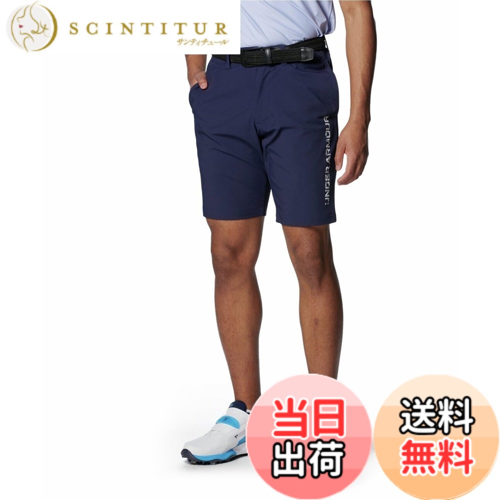 【送料無料】UNDER ARMOUR(アンダーアーマー) ショーツUAリスト ラップス ゴルフメンズ 色：Midnight Navy / / Halo Gray、サイズ：M