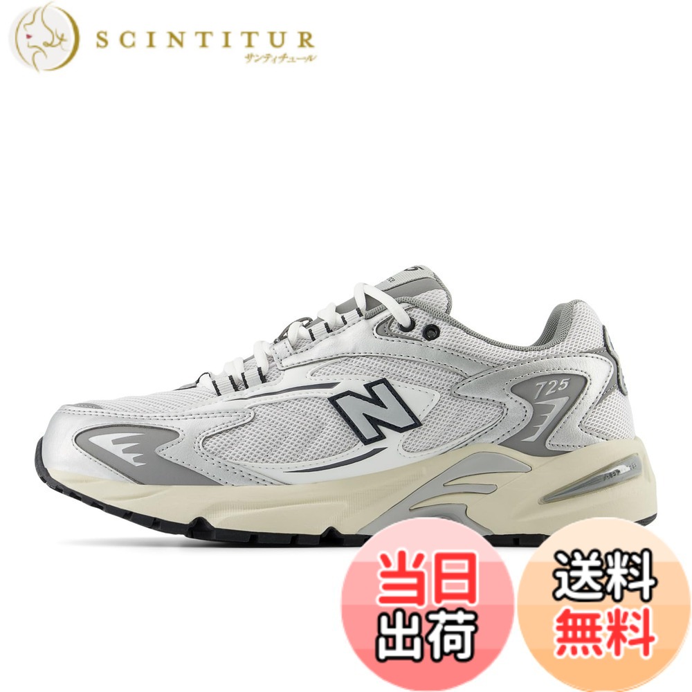 【送料無料】[ニューバランス] スニーカー ML725 現行モデル メンズ レディース 色：CD(SILVER GRAY)、サイズ：25.0 cm D｜サンティチュール
