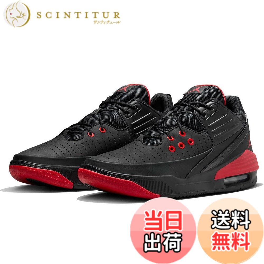 【送料無料】[ナイキ] ジョーダン マックス オーラ 5 JORDAN MAX AURA 5 ブラック/ブラック/ユニバーシティレッド DZ4353-006 日本国内正規品 色：ブラック/ブラック/ユニバーシティレッド、サイズ：27.0 cm