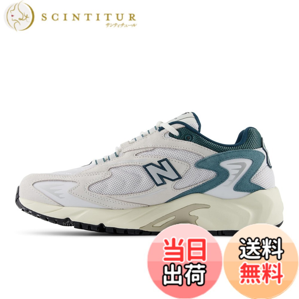 【送料無料】[ニューバランス] スニーカー ML725 現行モデル メンズ レディース 色：CM(WHITE/GREEN)、サイズ：24.0 cm D