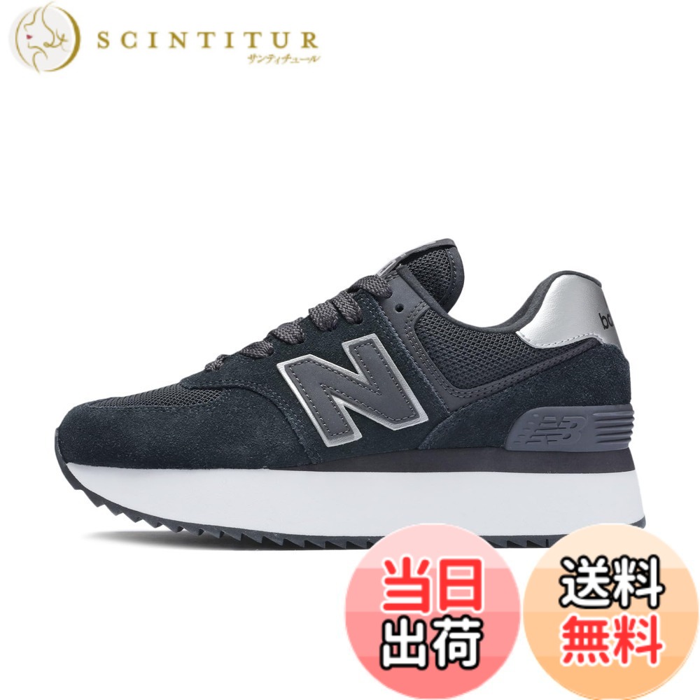 【送料無料】new balance(ニューバランス) レディース WL574Z 574+ 厚底 現行モデル レディーススニーカー 色：NJ(BLACK)、サイズ：23.0 cm B