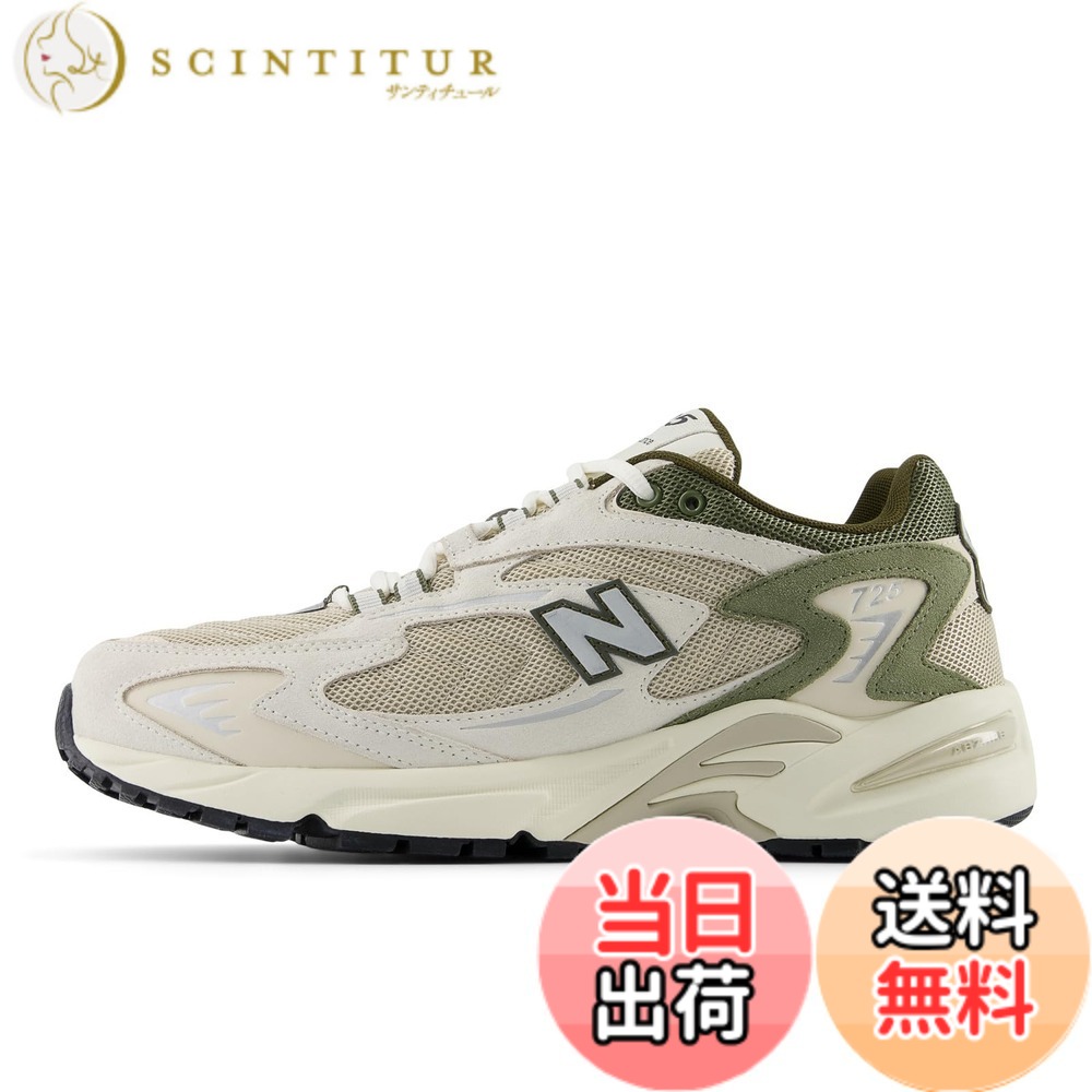 【送料無料】[ニューバランス] スニーカー ML725 現行モデル メンズ レディース 色：CJ(WHITE/KHAKI)、サイズ：22.0 cm D