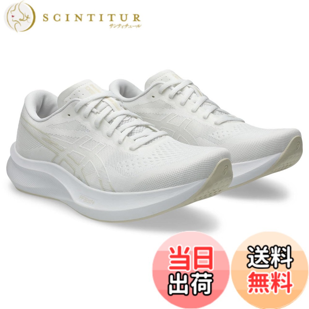 【送料無料】asics(アシックス) メンズ EvoRide Speed 3ランニングシューズ 色:100(ホワイト/ホワイト)、サイズ:25.0 cm 2E|サンティチュール