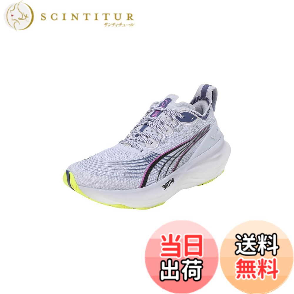 【送料無料】PUMA(プーマ) レディース フォーエバーラン ニトロ 2 ウィメンズ 310471ランニングシューズ 色:25年春夏カラー クール ウェザー/イエロー アラート(05)、サイズ:25.5 cm|サンティチュール