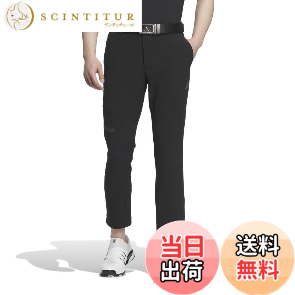 【貨物輸送無料】adidas ゴルフズボン下WIND.RDY EX-Stretch active 撥水 UV世話をする付き添い人 アンクルパンツメンズ 色：黒いこと、大きさ：82