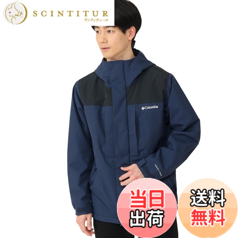 【貨物輸送無料】[コロンビア] 木材読み込む 上衣 XE8191 メンズ 色：Collegiate Navy、大いさ：L