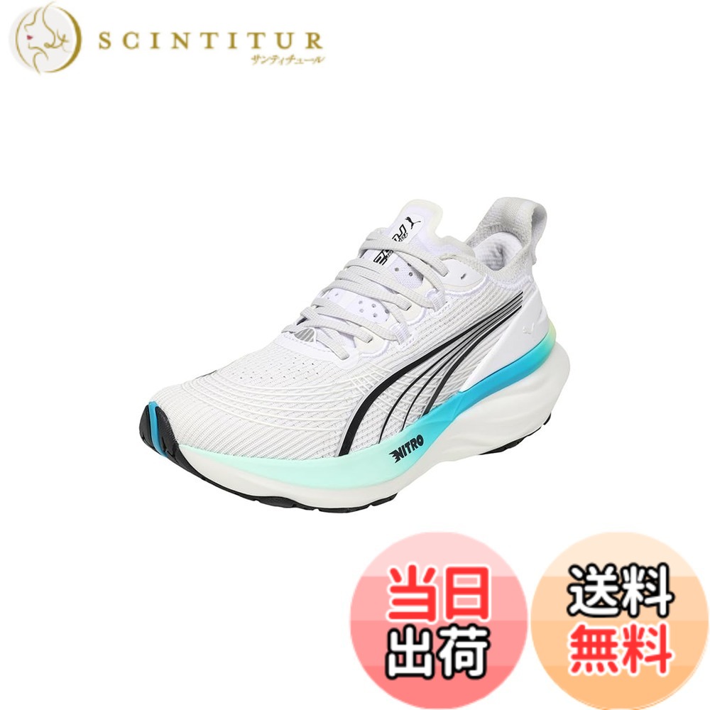 【送料無料】PUMA(プーマ) レディース フォーエバーラン ニトロ 2 ウィメンズ 310471ランニングシューズ 色：25年秋冬カラー プーマ ホワイト-ミント メルト(15)、サイズ：23.5 cm