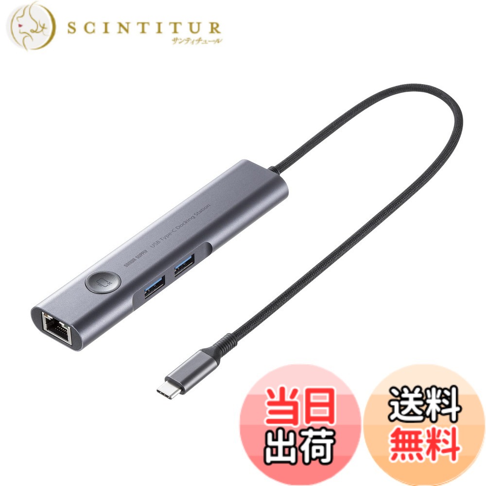 【送料無料】サンワサプライ USB Type-Cハブ 色：ガンメタリック、サイズ：HDMIスイッチ:有