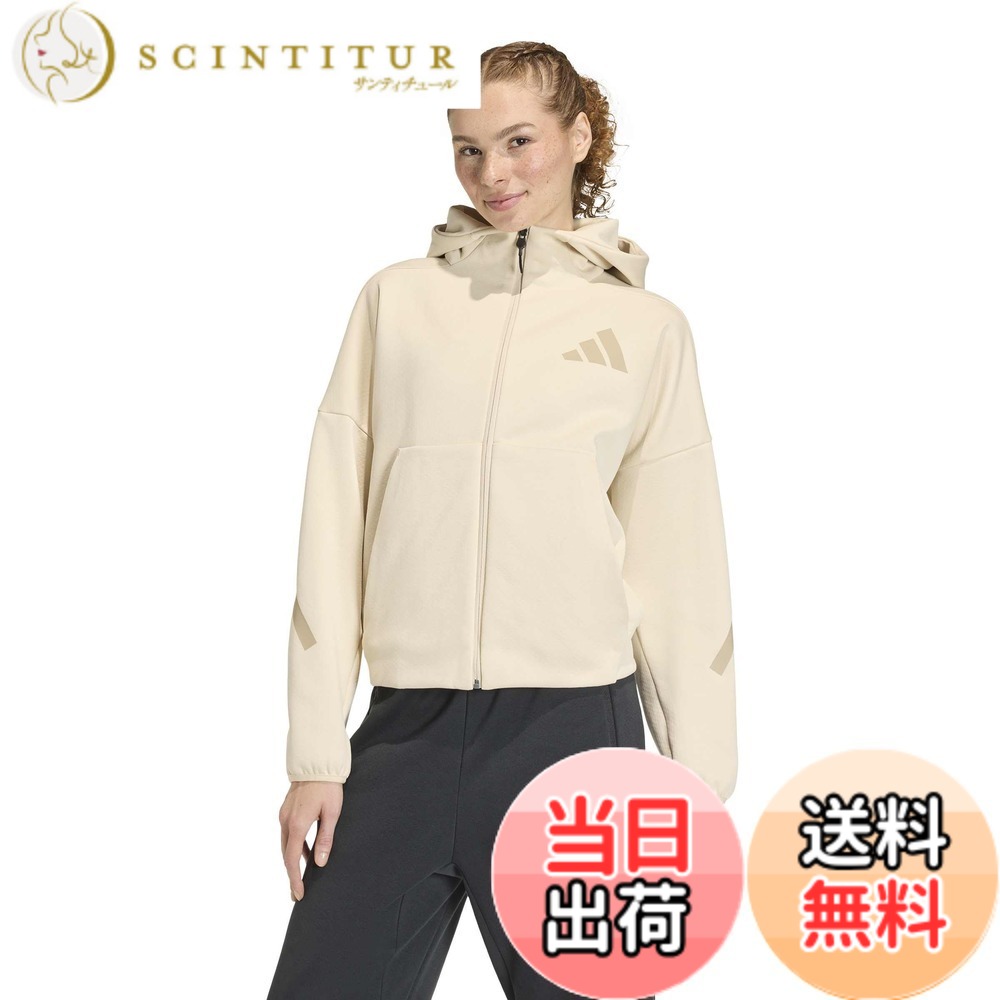 【送料無料】adidas(アディダス) スウェット パーカーアディダス Z.N.E. フルジップパーカー KTJ91レディース 色：クリスタルリネン (KE4746)、サイズ：2L｜サンティチュール 13,412円