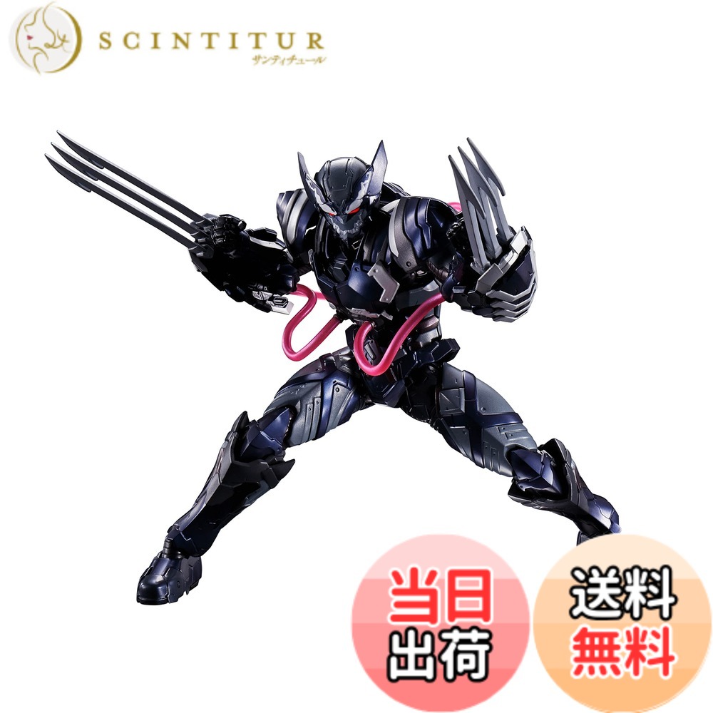 【送料無料】TAMASHII NATIONS S.H.フィギュアーツ テック・オン・アベンジャーズ ヴェノム シンビオート ウルヴァリン 約160mm ABS&PVC製 塗装済み可動フィギュア BAS64165 色：ブラック、サイズ：25 cm｜サンティチュール