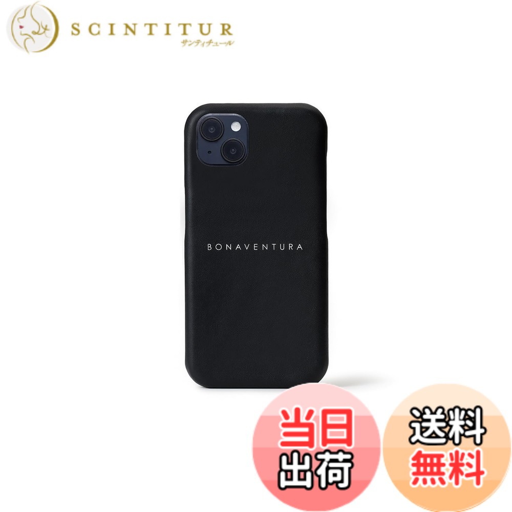 【送料無料】BONAVENTURA ボナベンチュラ (iPhone 14) バックカバーケース スムースレザー 色：ブラック、サイズ：iPhone 14 Plus｜サンティチュール 15,680円