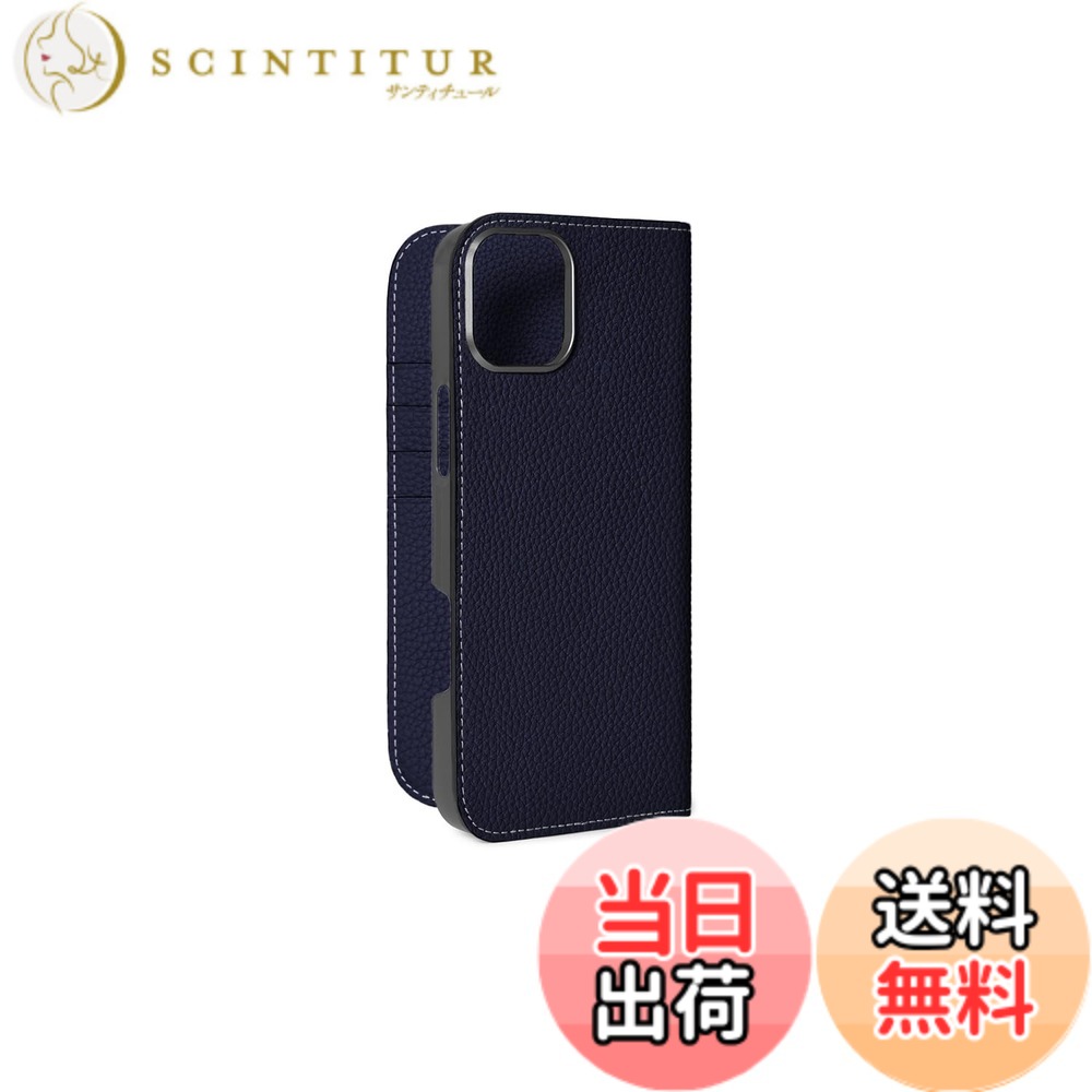 【貨物輸送無料】【BONAVENTURA】当用日記容れもの シュリンクレザー iPhone16Plus BODT16PL 色：米国海軍、大きさ：iPhone 16 Plus