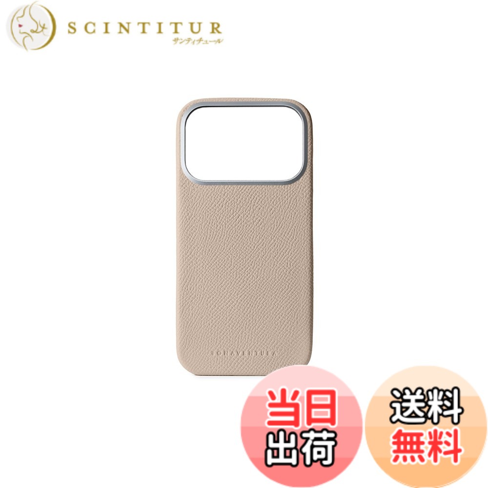 【送料無料】【BONAVENTURA】バックカバーケース ノービレレザー for iPhone17 Pro BBCN17P 色:グレージュ、サイズ:iPhone 17 Pro|サンティチュール