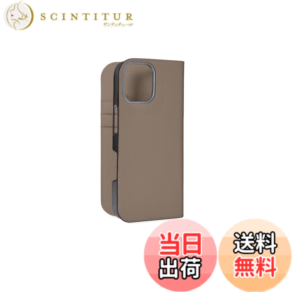 【送料無料】【ボナベンチュラ】ダイアリーケース ノブレッサレザー for iPhone 17 BODN17 色：エトープ、サイズ：iPhone 17