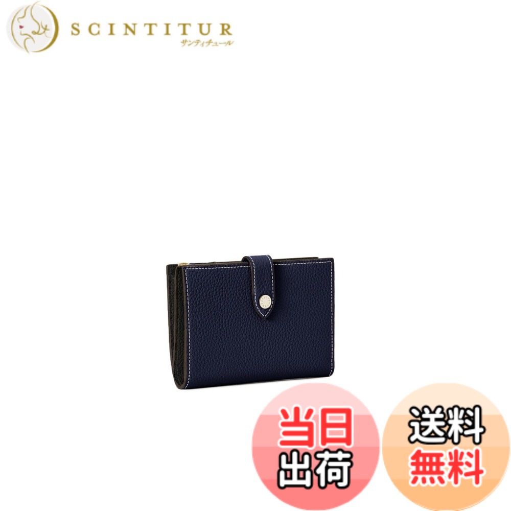 【貨物輸送無料】【BONAVENTURA】呼びりんテッド マルチミディアムウォレット リバイス ボッタラートレザー(シュリンクレザー) 色：米国海軍 x 黒いこと、大きさ：Medium